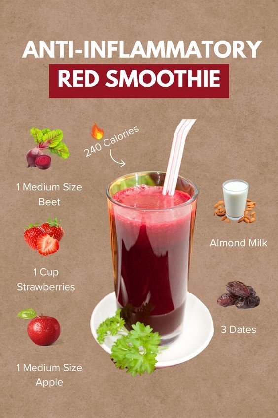 Anti-Inflammatory Red Smoothie for Daily Wellness 1 4 22