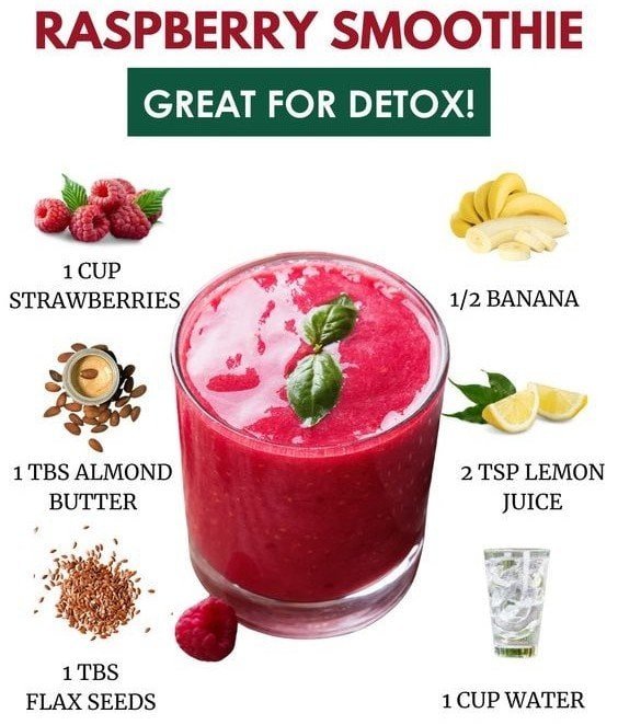 Raspberry Smoothie Great for Detox and Digestion 1 9 12